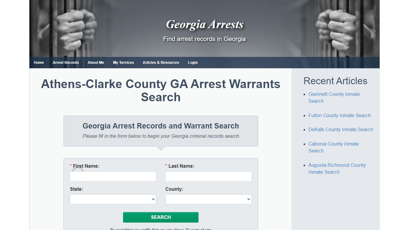 Athens-Clarke County GA Arrest Warrants Search - Georgia ...