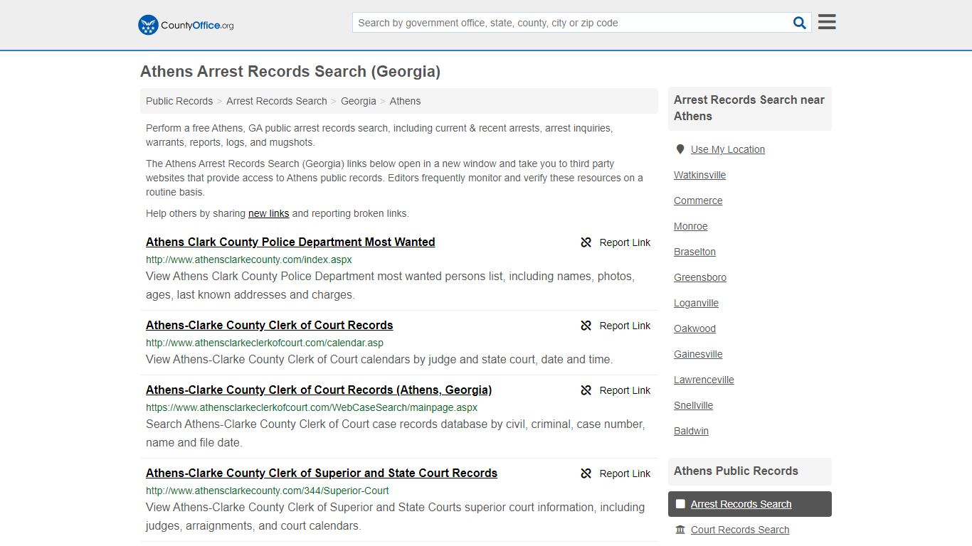 Arrest Records Search - Athens, GA (Arrests & Mugshots)